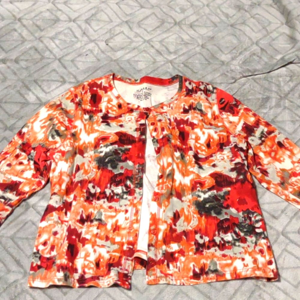 Hannah XL abstract cardigan